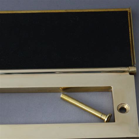 Brass letterbox draught excluder co